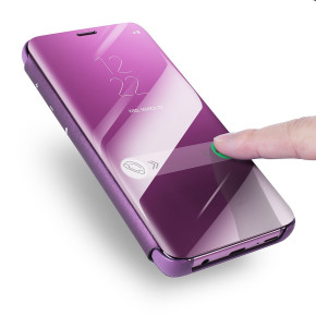 Калъф тефтер огледален CLEAR VIEW за Samsung Galaxy S8 G950 лилав / виолет